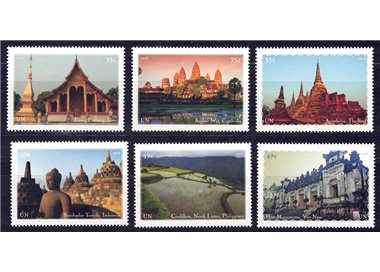 UN NEW YORK 2015 World Heritage Southeast Asia 6v MNH**