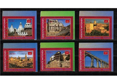 ONU VIENNA 2000 Patrimonio mondiale (Spagna) 6v MNH**