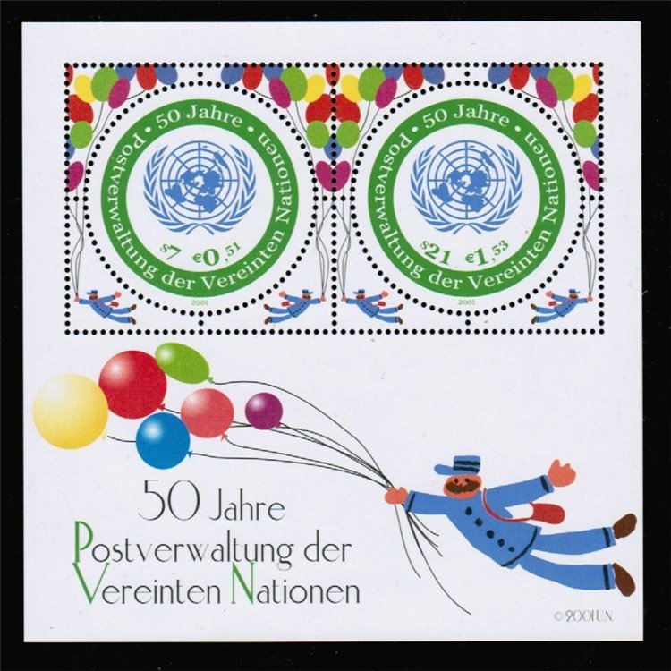 ONU VIENNA 2001 Amministrazione Postale BF MNH**