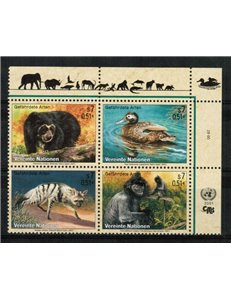 UN VIENNA 2001 Nature Conservation 4v MNH**