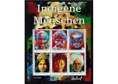 ONU VIENNA 2009 Popoli indigeni BF MNH**