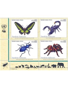 ONU VIENNA 2009 Specie a rischio estinzione 4v MNH**