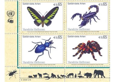 UN VIENNA 2009 Endangered species 4v MNH**