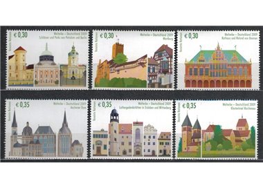 UN VIENNA 2009 World Heritage, Germany 6v MNH**