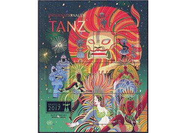 ONU VIENNA 2017 Danze internazionali BF MNH**
