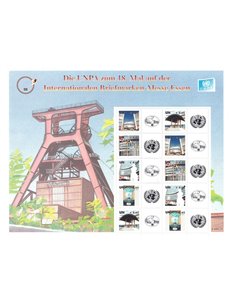 ONU VIENNA 2008 Francobolli per saluti BF MNH**