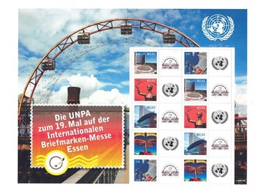 ONU VIENNA 2009 Francobolli per saluti (Essen) BF MNH**