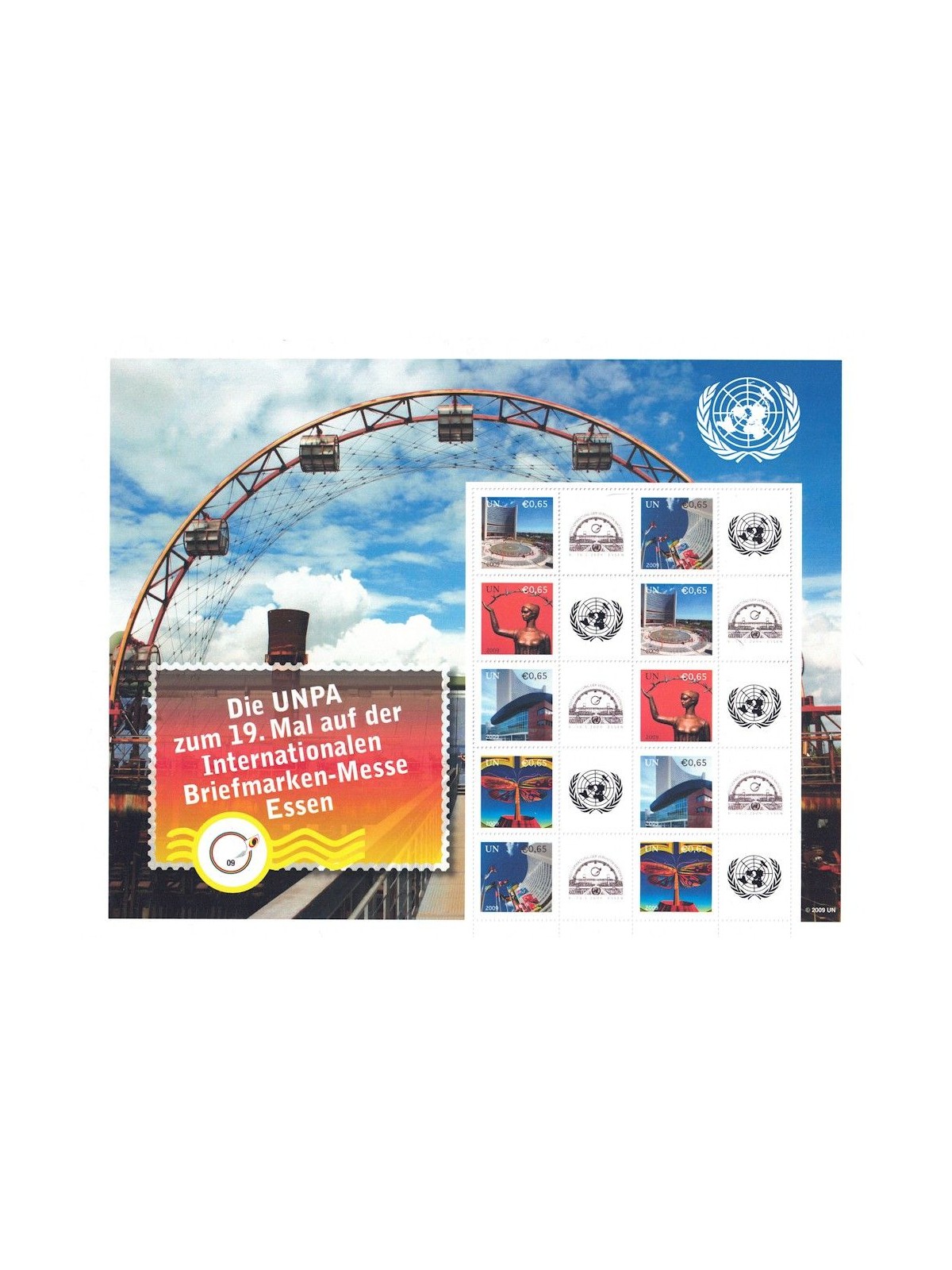 UN VIENNA 2009 Greeting stamps (Essen) s/s MNH**