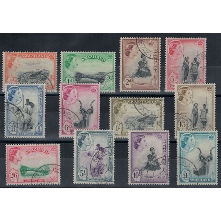 SWAZILAND 1956 Ordinary series 12v us