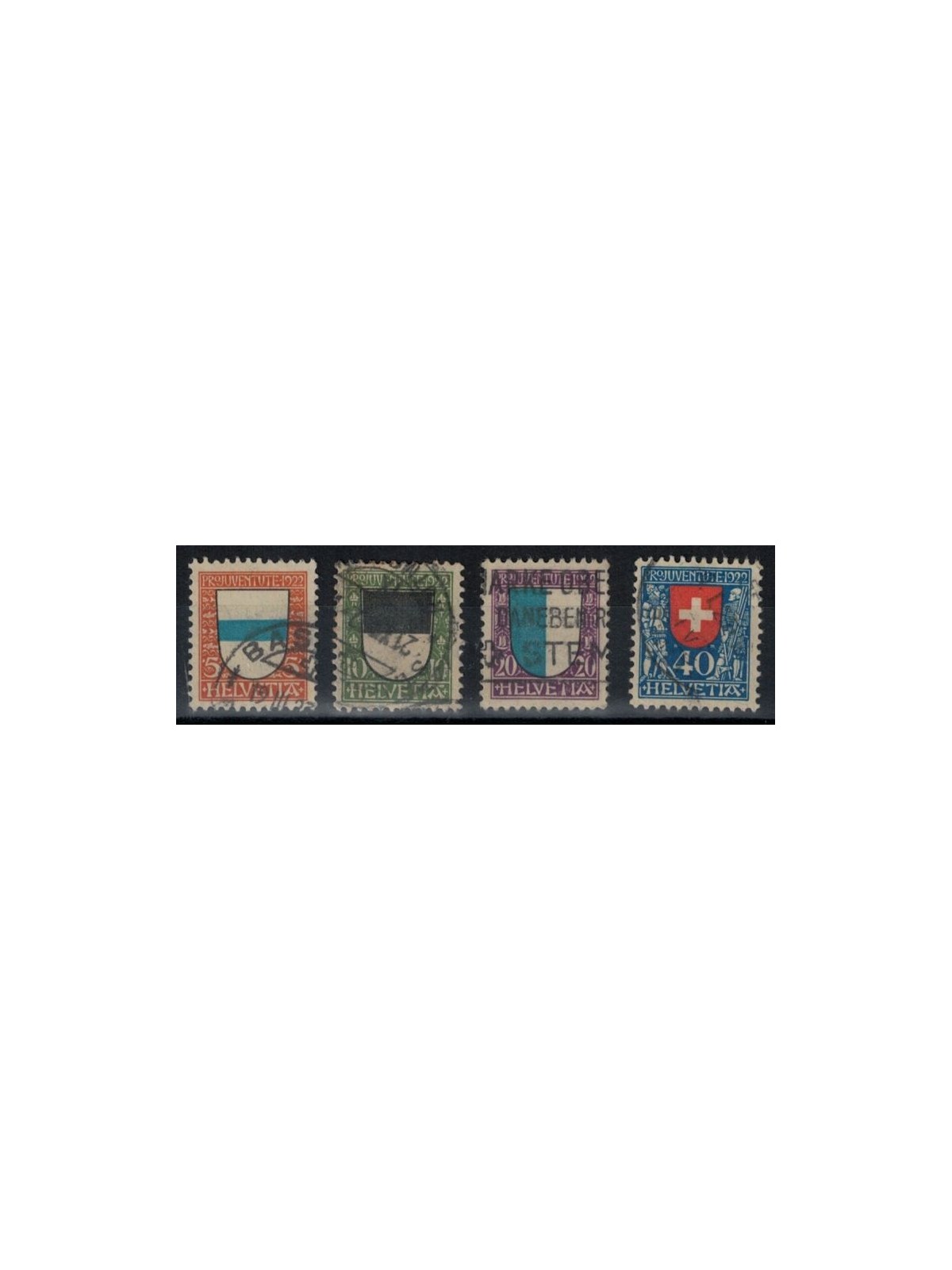 SWITZERLAND 1922 Pro Juventute 4v used