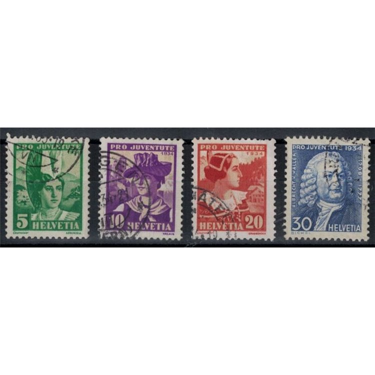 SWITZERLAND 1934 Pro Juventute 4v used