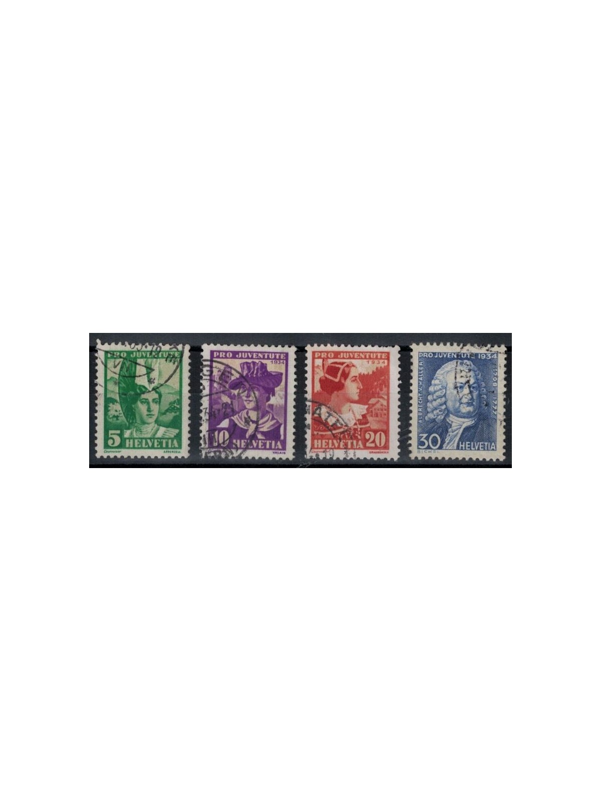 SWITZERLAND 1934 Pro Juventute 4v used