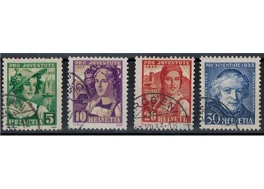 SVIZZERA 1933 Pro Juventute 4v us