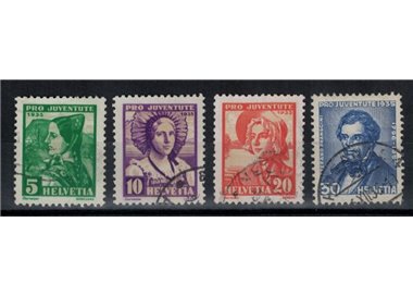 SVIZZERA 1935 Pro Juventute 4v us