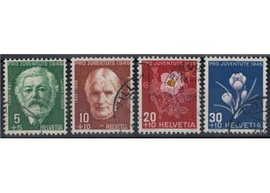 SVIZZERA 1945 Pro Juventute 4v us