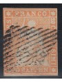 SVIZZERA 1854-62 Helvetia seduta 20r arancio us