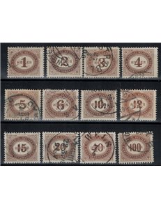 AUSTRIA 1900 Segnatasse 12v us