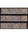 AUSTRIA 1900 Tax stamps 12v used