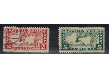 AUSTRIA 1917 Francobolli per giornali 2v us