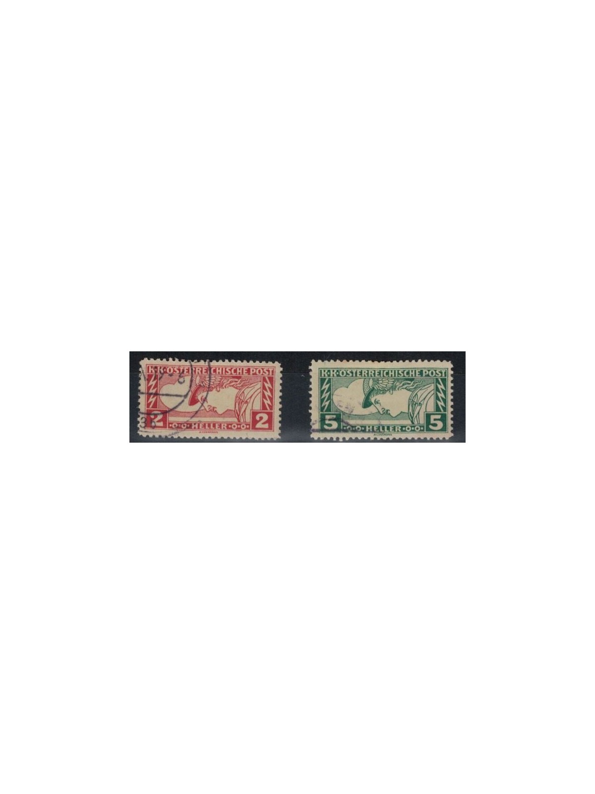AUSTRIA 1917 Newspaper stamps 2v used