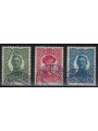 AUSTRIA HUNGARY 1918 Charles I and Zita 3v used
