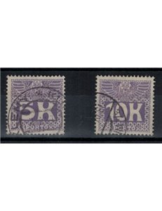 AUSTRIA 1911 Tax stamps 2v used