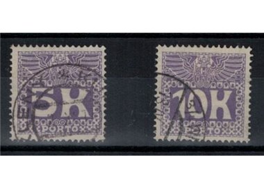AUSTRIA 1911 Tax stamps 2v used