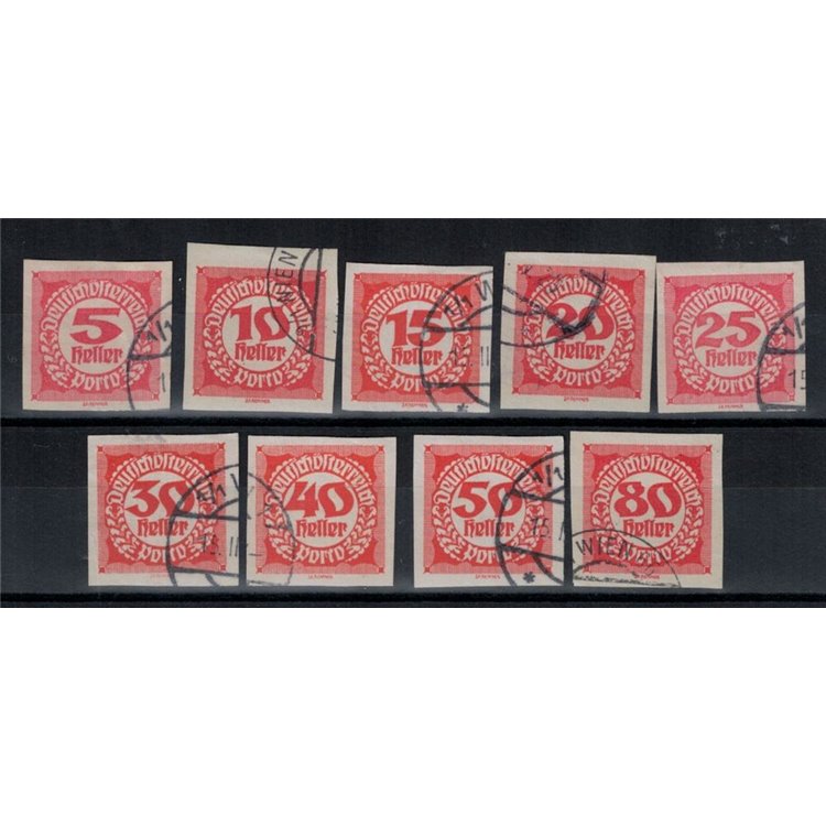 AUSTRIA 1920-21 Segnatasse 9v us