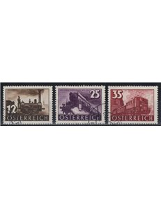 AUSTRIA 1937 Centenary of the railways 3v used