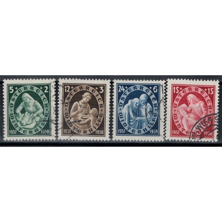 AUSTRIA 1937 Winter relief 4v used