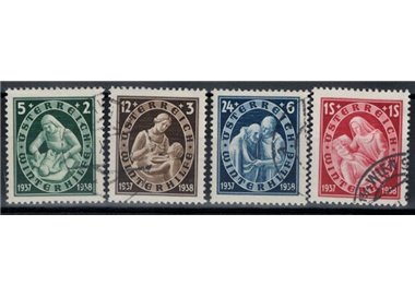 AUSTRIA 1937 Soccorso invernale 4v us