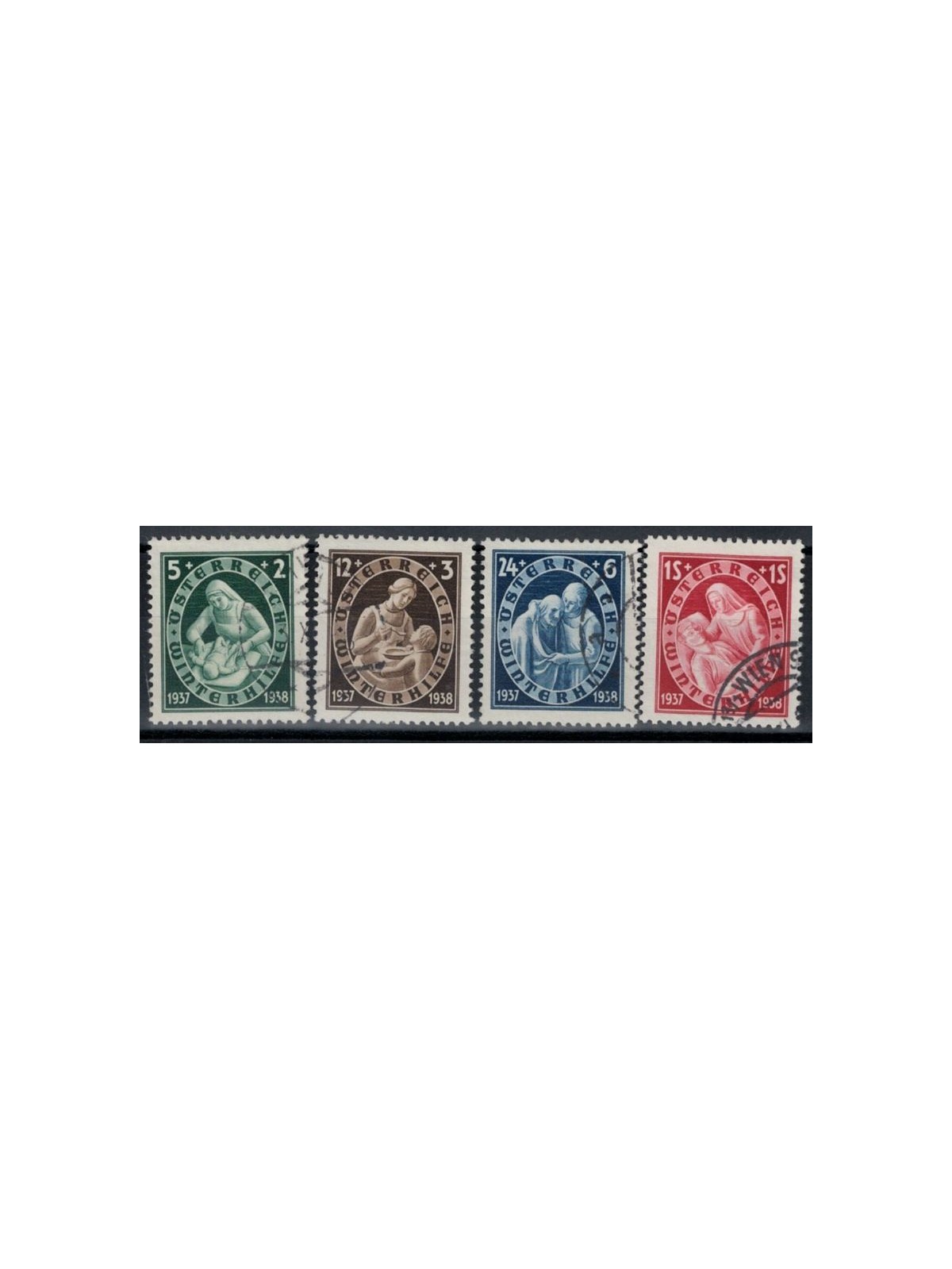 AUSTRIA 1937 Soccorso invernale 4v us
