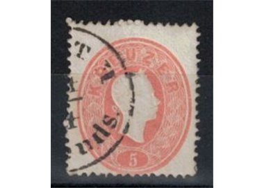 AUSTRIA 1861 5 Kreuzer vermilion used