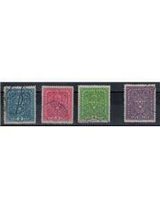 AUSTRIA 1917-18 Effigie e corona di Francesco Giuseppe 4v us