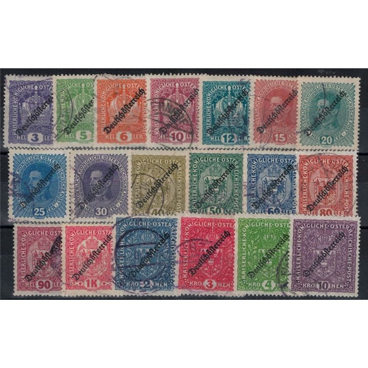 AUSTRIA 1918-19 Effigie e corona di Francesco Giuseppe 19v us