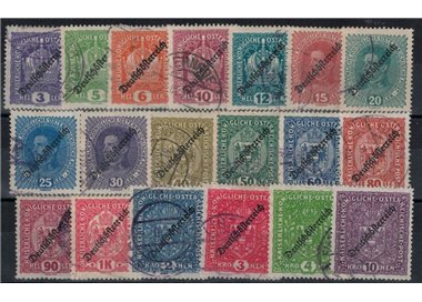 AUSTRIA 1918-19 Effigie e corona di Francesco Giuseppe 19v us