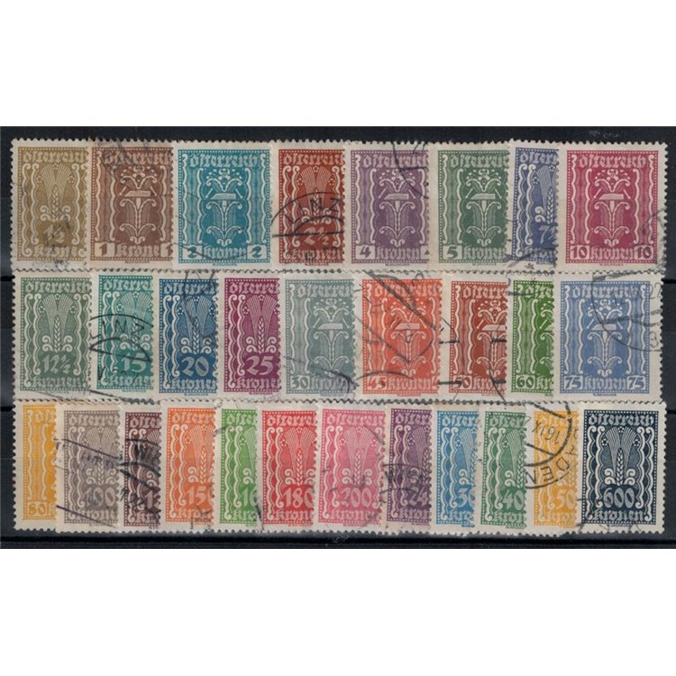 AUSTRIA 1922-24 Simboli e Leggenda 29v us