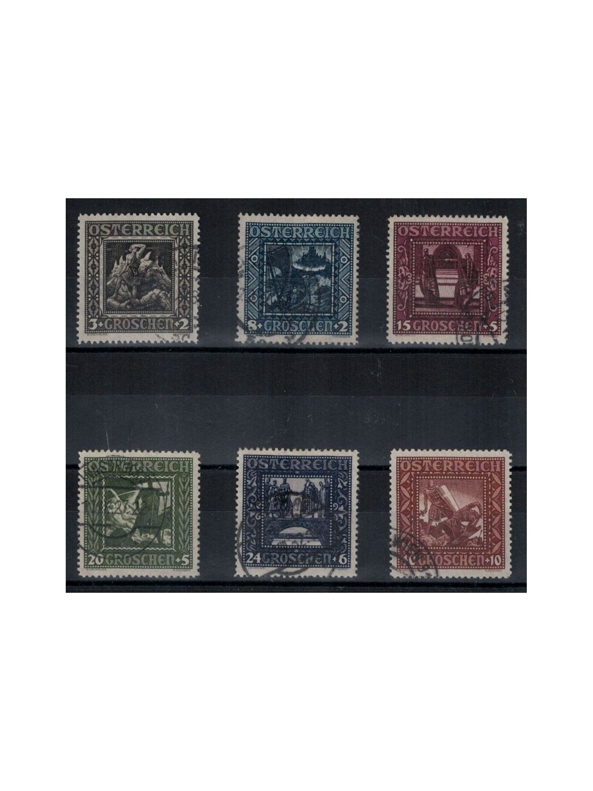 AUSTRIA 1926 In aid of children 6v us