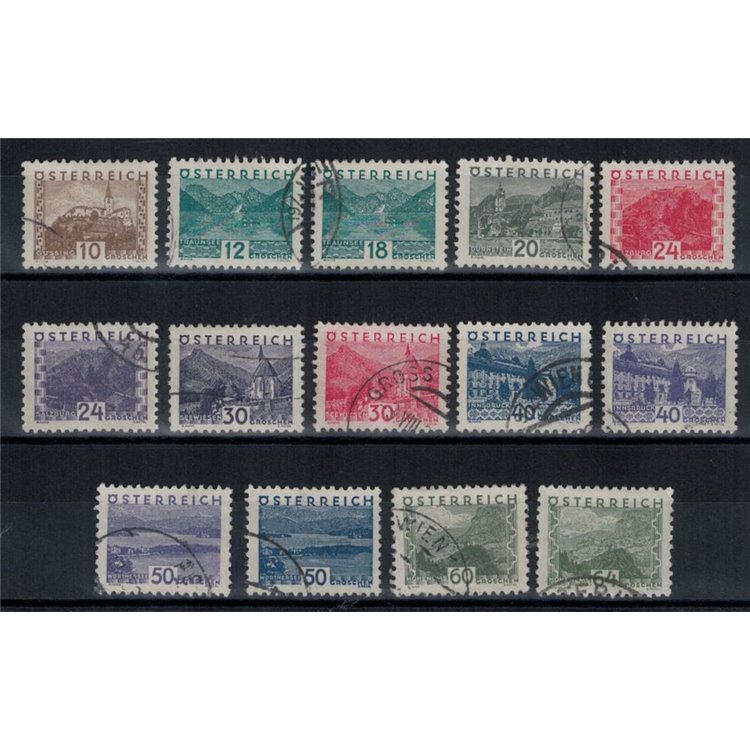 AUSTRIA 1932 Vedute e paesaggi 14v us