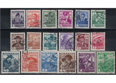AUSTRIA 1934 Costumi regionali 18v us