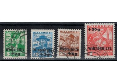 AUSTRIA 1935 Winter relief 4v us