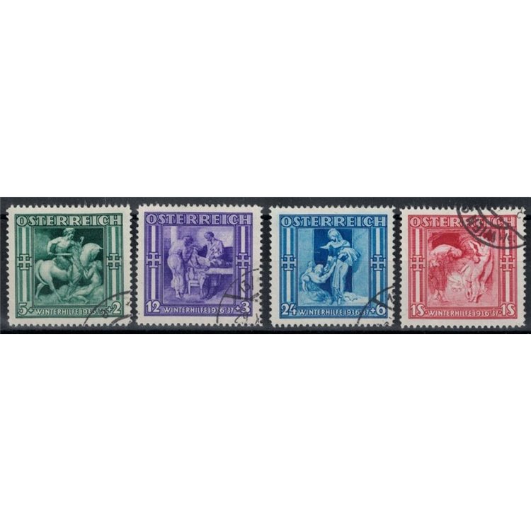 AUSTRIA 1936 Soccorso invernale 4v us