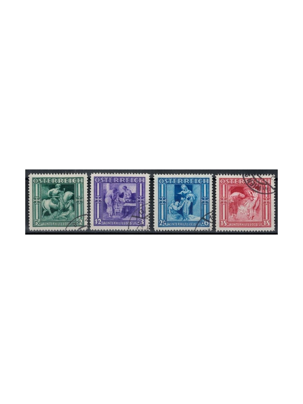 AUSTRIA 1936 Soccorso invernale 4v us
