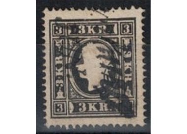 AUSTRIA 1859 3 Kreuzer black used