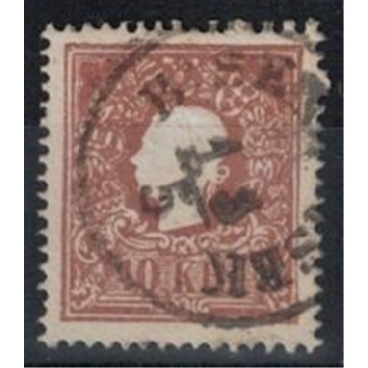 AUSTRIA 1859 10 Kreuzer brown used
