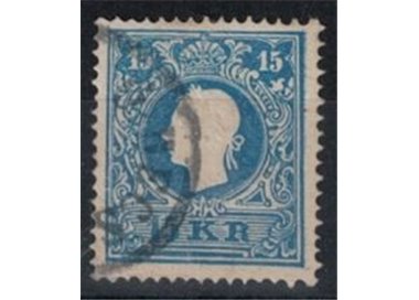 AUSTRIA 1859 15 Kreuzer azzurro us