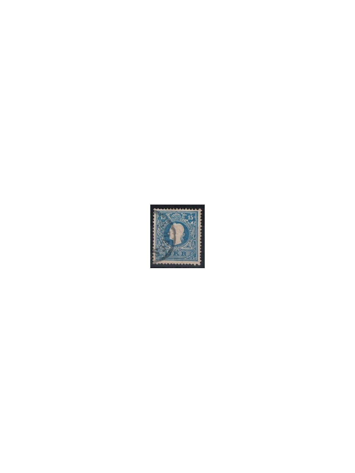 AUSTRIA 1859 15 Kreuzer blue used