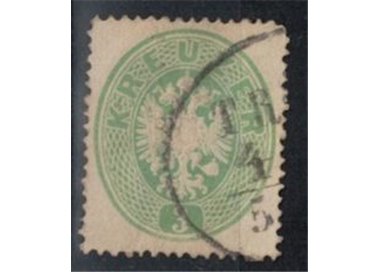 AUSTRIA 1863 3 Kreuzer verde  us