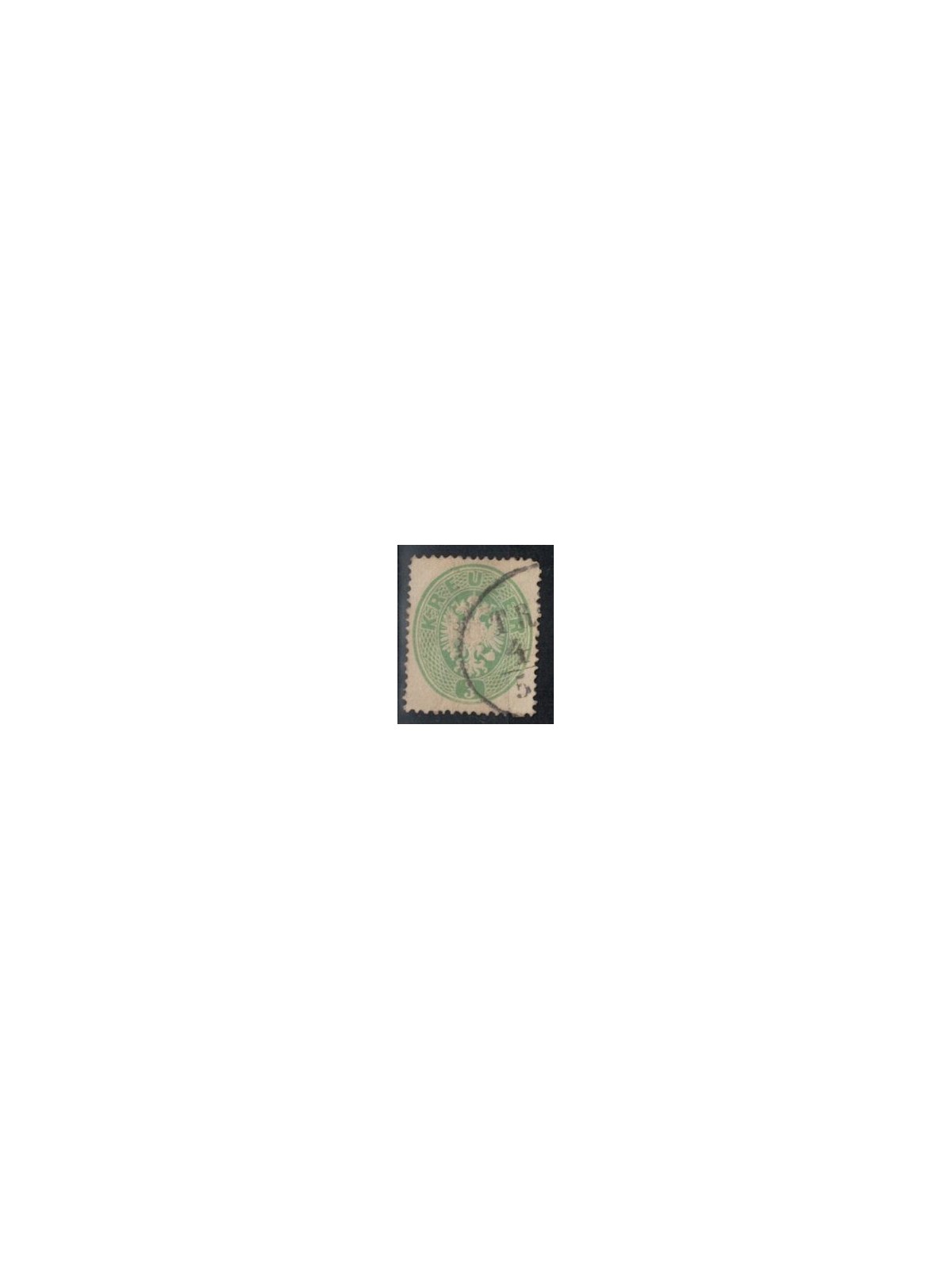 AUSTRIA 1863 3 Kreuzer green used