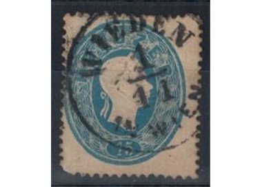 AUSTRIA 1861 15 Kreuzer light blue used
